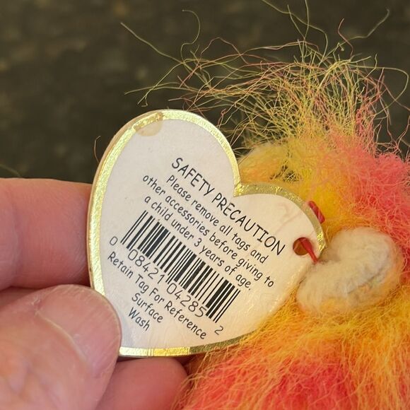 TY Beanie Baby - BUSHY the Lion (7 inch) WITH ALL TAGS 2000 - Picture 11 of 11